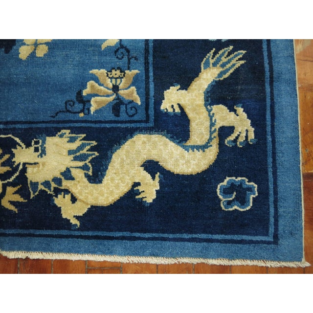 Chinese Rare Long 19th Century Chinese Peking Dragon Runner For Sale - Image 3 of 18
