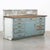 Blue Vintage Industrial Work Counter For Sale - Image 8 of 10
