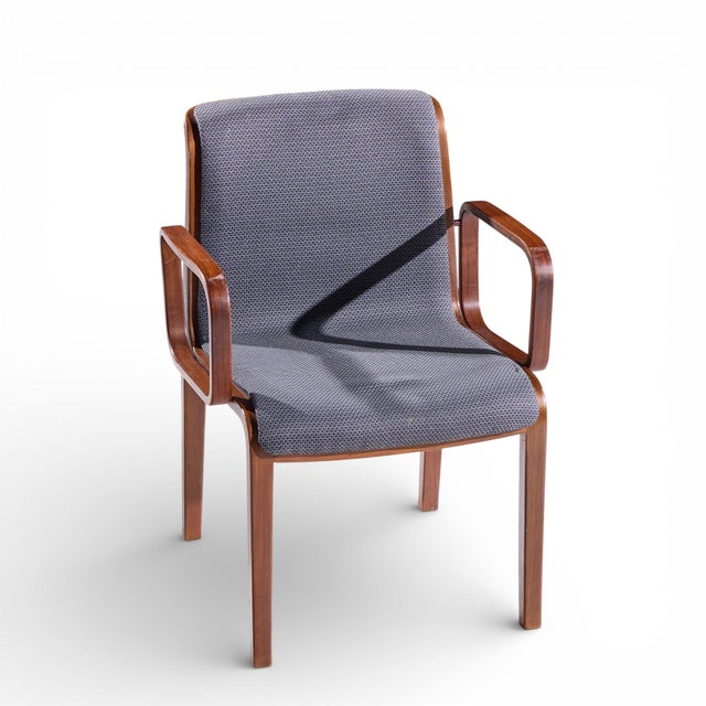 Bill Stephens for Knoll Mid Century Bentwood Dining Chairs - Set of 8 For Sale - Image 17 of 18