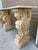 Stone Late 20th Century Pair of Neoclassical Travertine Consoles With Winged Figural Bases For Sale - Image 7 of 14