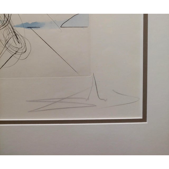 Salvador Dali - the Black Knight - Color Etching For Sale In Los Angeles - Image 6 of 9