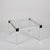 Gae Aulenti Square Coffee Table in Aluminum and Glass by Gae Aulenti, Italy, 1970s For Sale - Image 4 of 12