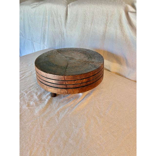 Traditional Early 20th Century Wood Tuk-Away Butcher Block For Sale - Image 3 of 12
