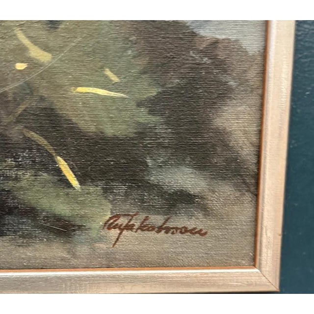 M. Jakobsson, White Blossoms, 1950s, Oil Painting on Canvas, Framed For Sale - Image 7 of 18