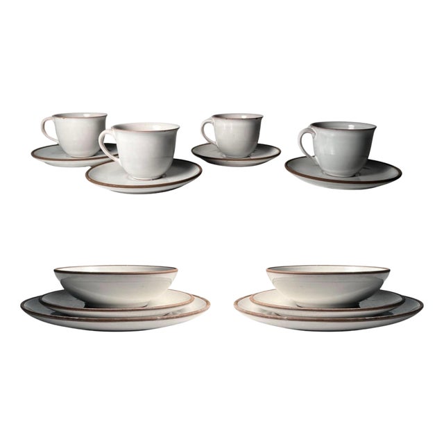 Mid 20th Century Collection of German Bauhaus Pottery by KMK / manner of Otto Lindig - 21 Piece For Sale