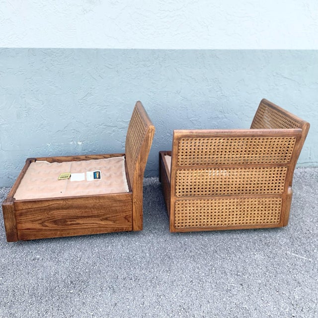 Vintage Boho Chic Cane and Oak Modular Sofa by Desoto - 6 Pieces For Sale - Image 12 of 12