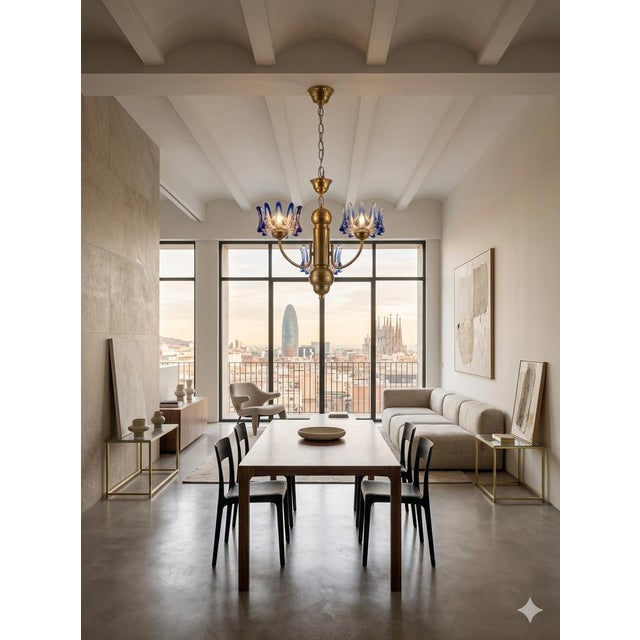 Mid-Century Modern Murano Pendant Lamp, 1960s For Sale - Image 3 of 6
