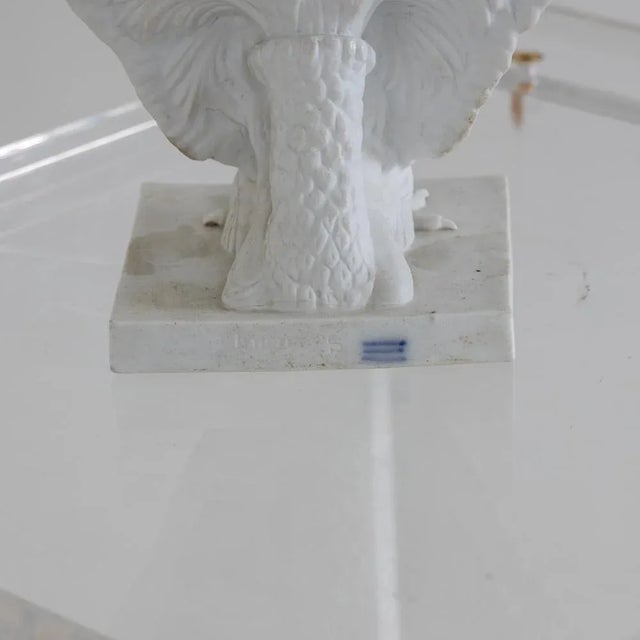 White After Bertel Thorvaldsen, Bust of Napoleon Bonaparte, 19th Century, Bisque Porcelain For Sale - Image 8 of 9