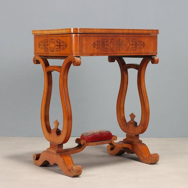 Charles X Worktable in Cherry For Sale - Image 12 of 13