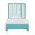 Liam Platform Bed Twin - Turquoise For Sale - Image 12 of 12