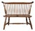 20th Century American Comb Back Windsor Settee Bench For Sale