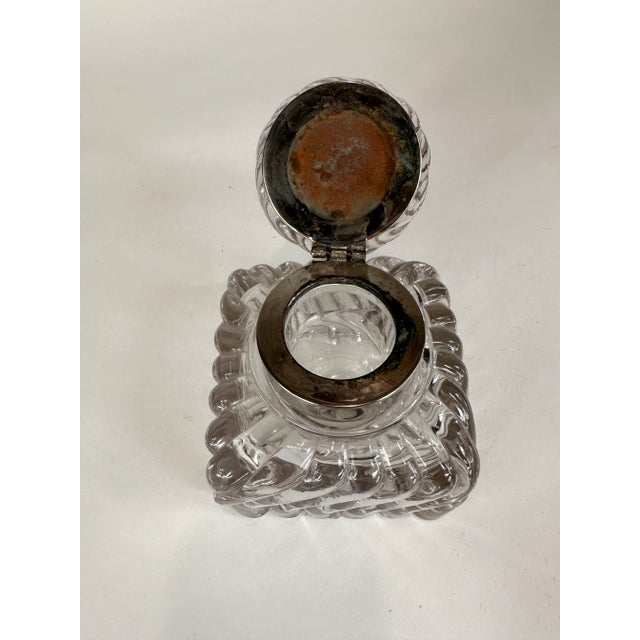 Antique American Crystal Inkwell C.1840 For Sale In Chicago - Image 6 of 8