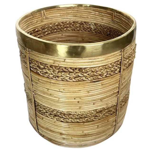 Vintage French Rush Basket, 1960 For Sale - Image 13 of 13