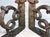 Black Pair of Antique Ornate Thick Hand Wrought Iron Wall Brackets Corbels Sconces 2 For Sale - Image 8 of 9