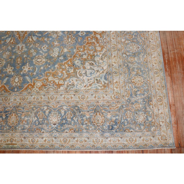 Vintage Persian Kashan - 8'8" x 12'3" For Sale - Image 4 of 11