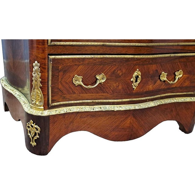 French Napoleon III Rosewood Secretaire For Sale - Image 6 of 11