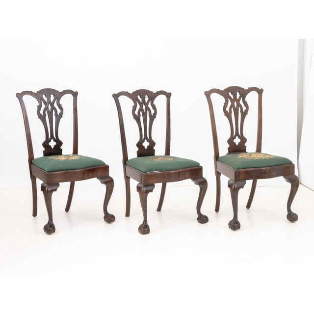 George III Style Mahogany Dining Chairs, 8 For Sale - Image 12 of 18
