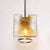 Mid-Century Hand-Blown Amber Murano Glass W/ Chrome Pendant Chandelier For Sale - Image 9 of 12