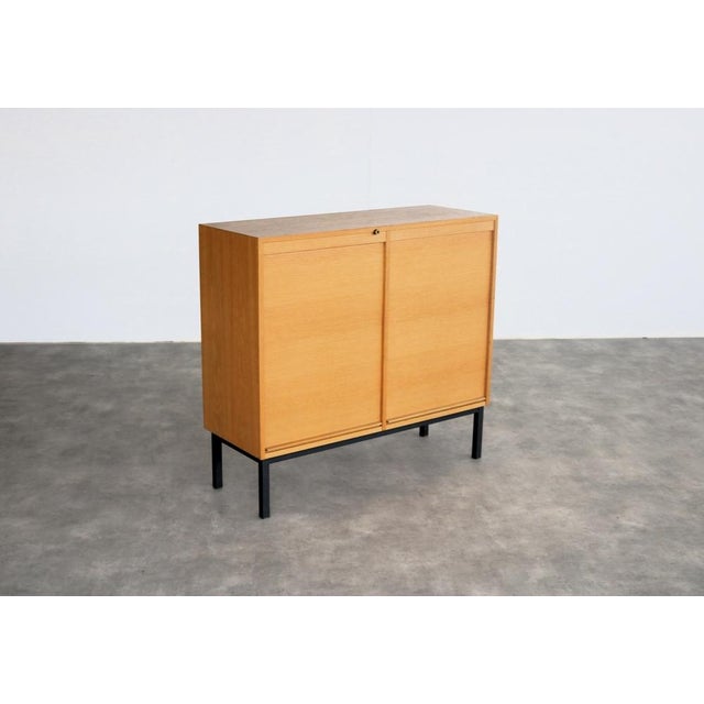 Vintage Roller Shutter Filing Cabinet, Sweden, 1960s, in Good conditions. Designed 1960 to 1969