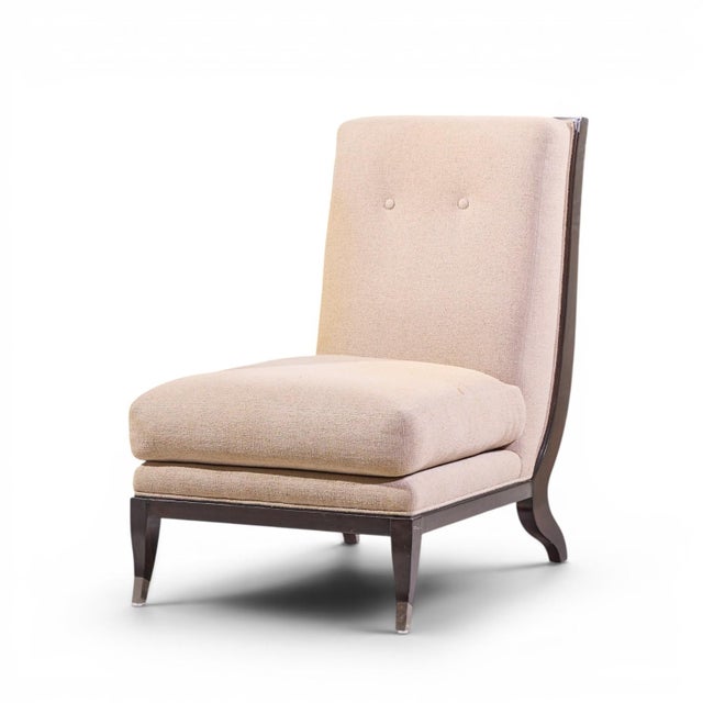 William Switzer Chaise Apollon Collection Armless Slipper Chairs - Pair For Sale In Chicago - Image 6 of 13