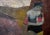 Abstract Expressionist painting, oil on canvas, unframed. This is a work by the noted Bay Area Chinese abstractionist Gary...
