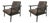 Dinasty Leather Chairs - Pair. For Sale