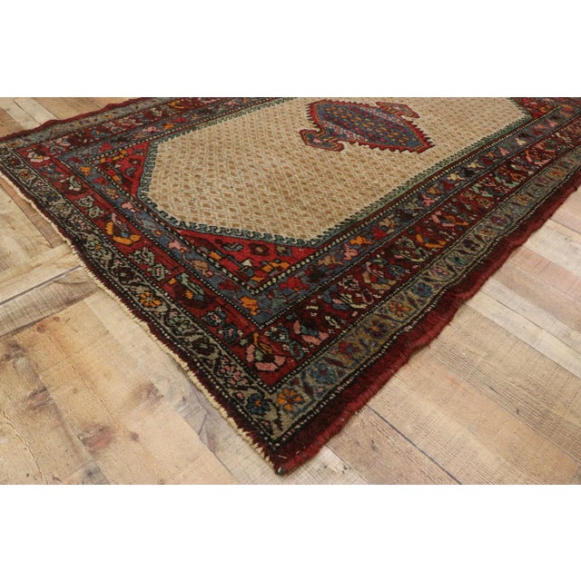 Textile Antique Persian Hamadan Rug - 04'03 X 06'03 For Sale - Image 7 of 10