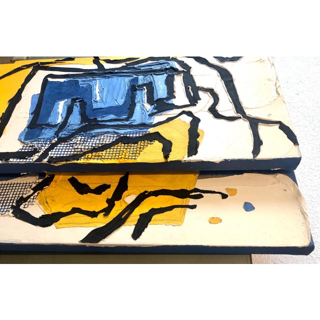 Judy Rifka, Judy Rifka, Abstract Expressionist Oil Painting MIxed Media 3D Construction, 1983 For Sale - Image 4 of 16