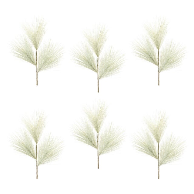 Rustic Long Needle Pine Spray (Set of 6) For Sale - Image 3 of 3