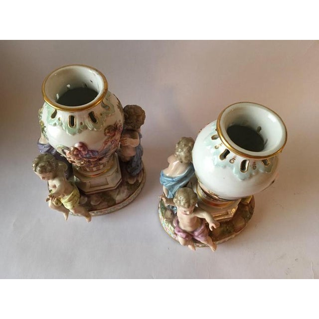 Porcelain Vases from Meissen, Europe, 1850s, Set of 2 For Sale - Image 15 of 18