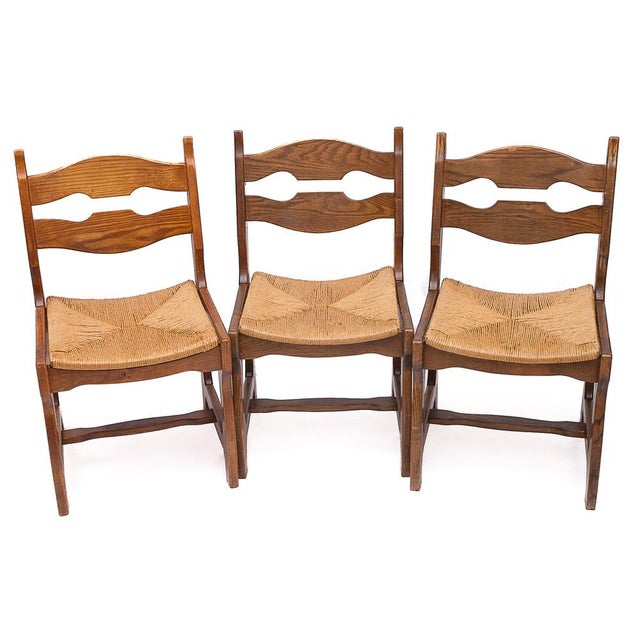 Chairs by Guillerme and Chambron, 1950s, Set of 6 For Sale - Image 3 of 10