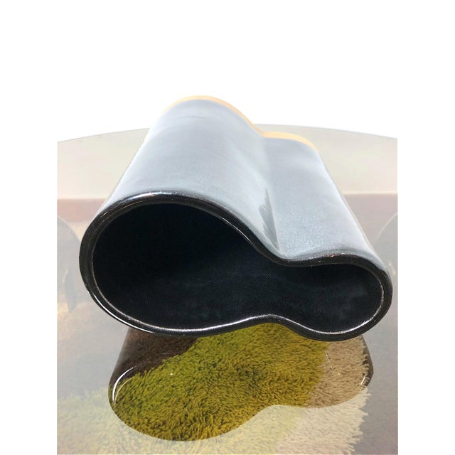 Vintage Italian Space Age Ceramic Vase, 1970s For Sale - Image 9 of 11