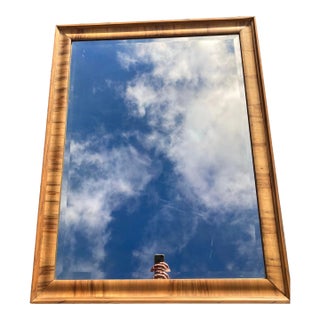 Large Ogee Antique Beveled Farmhouse Mirror For Sale