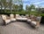 1940 French Louis XVI Pastel Beech Sofa Set - 7 Pc For Sale - Image 13 of 18