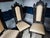 19th century 4 piece set of chairs, eclectic, signed, dimensions: height 132 cm, width 40 cm, depth 48 cm, seat height 49...