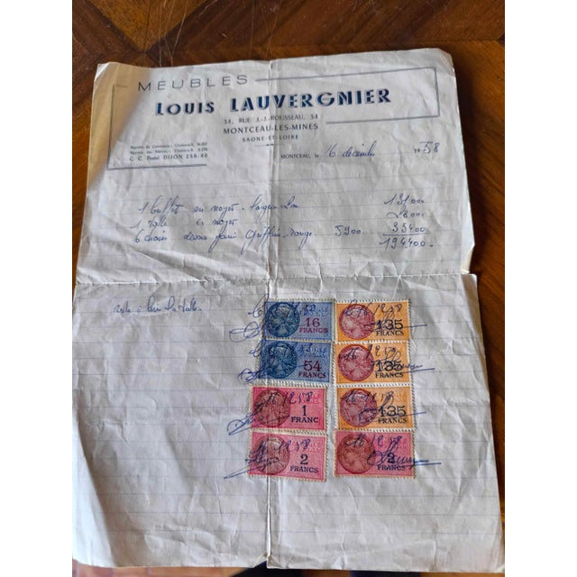 Vintage Walnut Extendable Dining Table with Lyre Legs, 1958 For Sale - Image 8 of 9