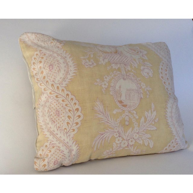 Antique 20th Century French Printed Linen And Ticking Stripe
