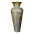Vintage Regency Hammered Brass Tall Vase For Sale