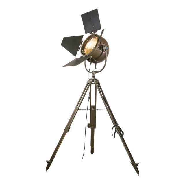Fiberglass Film Studio Spotlight Floor Lamp from Mole-Richardson, England, 1950s For Sale