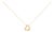 Gold Vermeil Diamond Accent Heart Pendant Necklace For Sale
