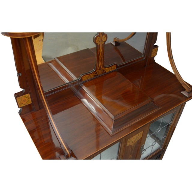 Antique Art Nouveau Cabinets, Set of 2 For Sale - Image 3 of 18