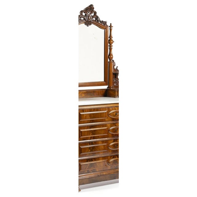 Chest of Drawers with Dressing Table, 19th Century For Sale - Image 6 of 8