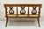 Brown Vintage Italian Neoclassical Cherry Wood Dolphin Lyre Carved Rush Seat Bench For Sale - Image 8 of 12