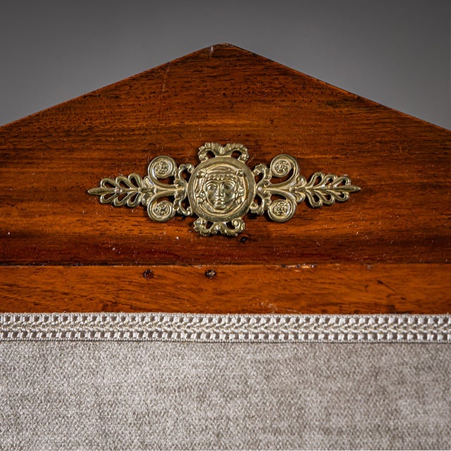 Five-Panel Screen in the Empire Style, 19th Century For Sale - Image 9 of 10