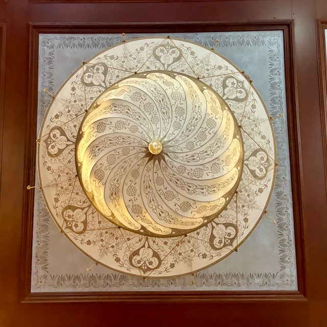 Fortuny Two Tier Scudo Chandelier For Sale - Image 9 of 10