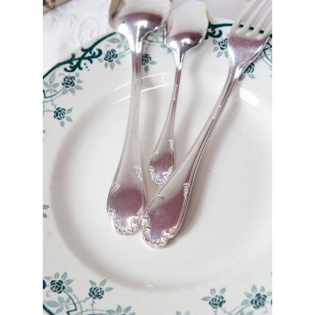 French Cutlery Set from Christofle, 1950s, Set of 37 For Sale - Image 10 of 11
