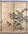 1950s 1950s Japanese Byobu "2 Quails Under Flowering Bush" Artist Hand Signed & Hand Painted 4-Panel Folding Screen Excellent Overall Condition For Sale - Image 5 of 10