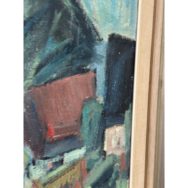 Carl Berndtsson, Fiskeläge, 1960s, Oil on Canvas For Sale - Image 6 of 18