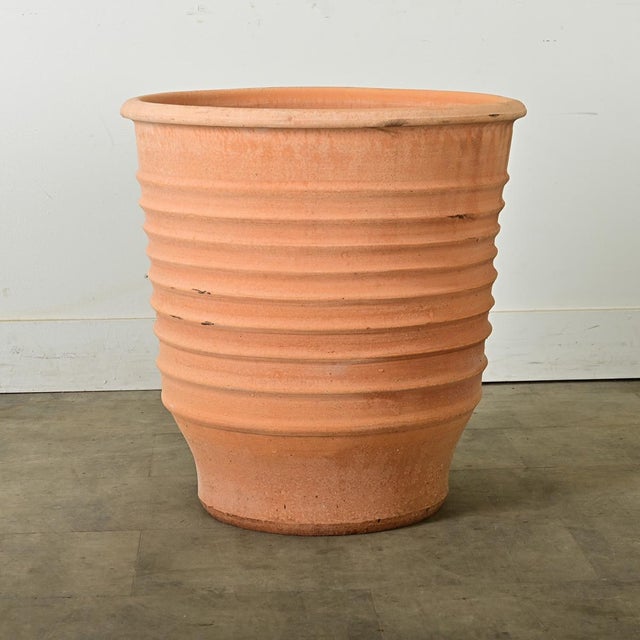 Early 21st Century Pair of Greek Reproduction Terracotta Pots For Sale - Image 5 of 10