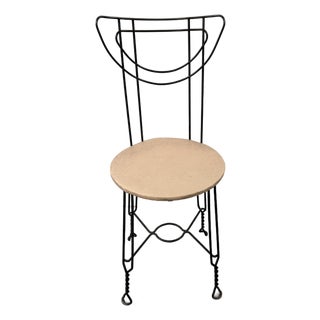 Rare 1950s Art Deco Style Ice Cream Parlor Chair For Sale